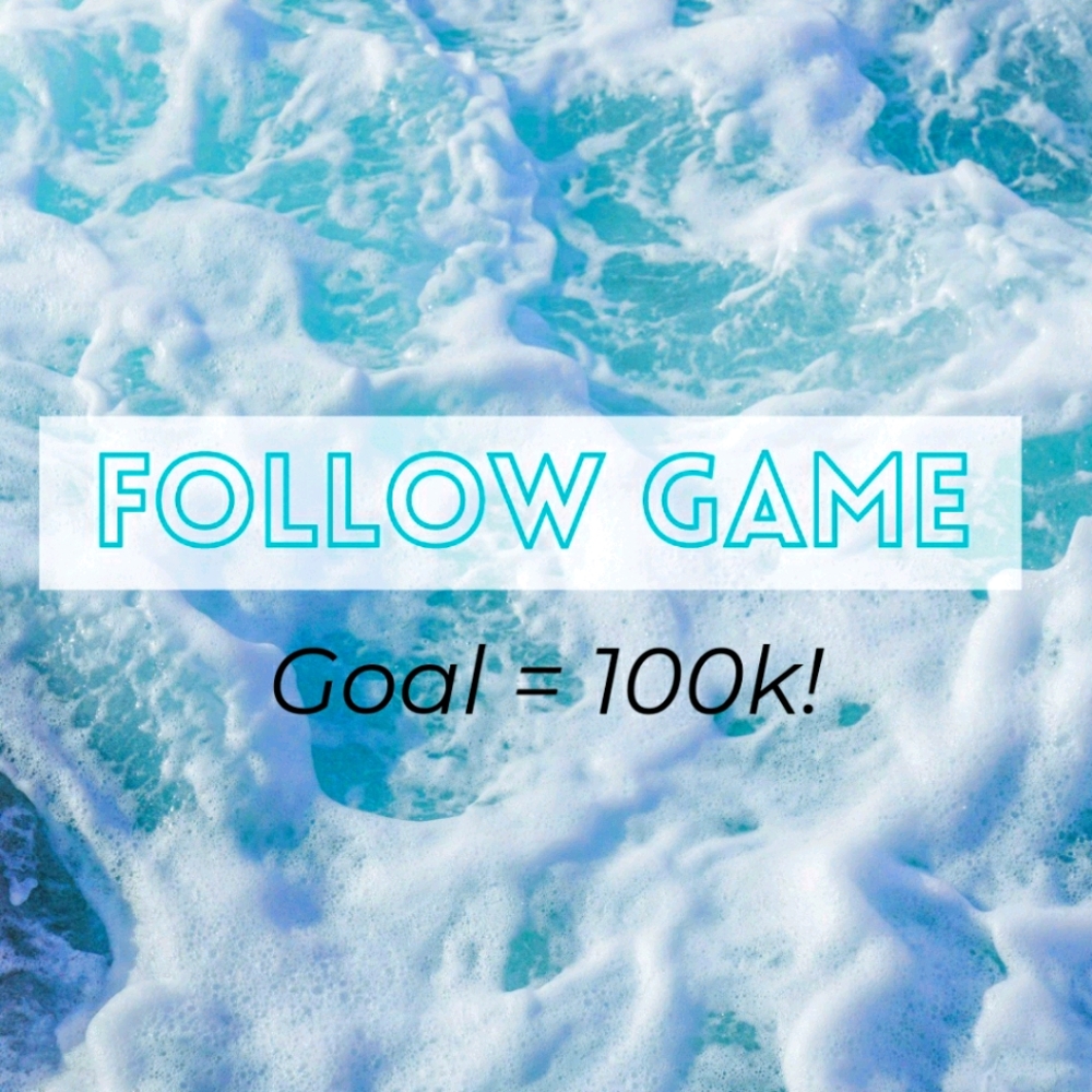 Follow Game! ☀️ Goal to 100k!